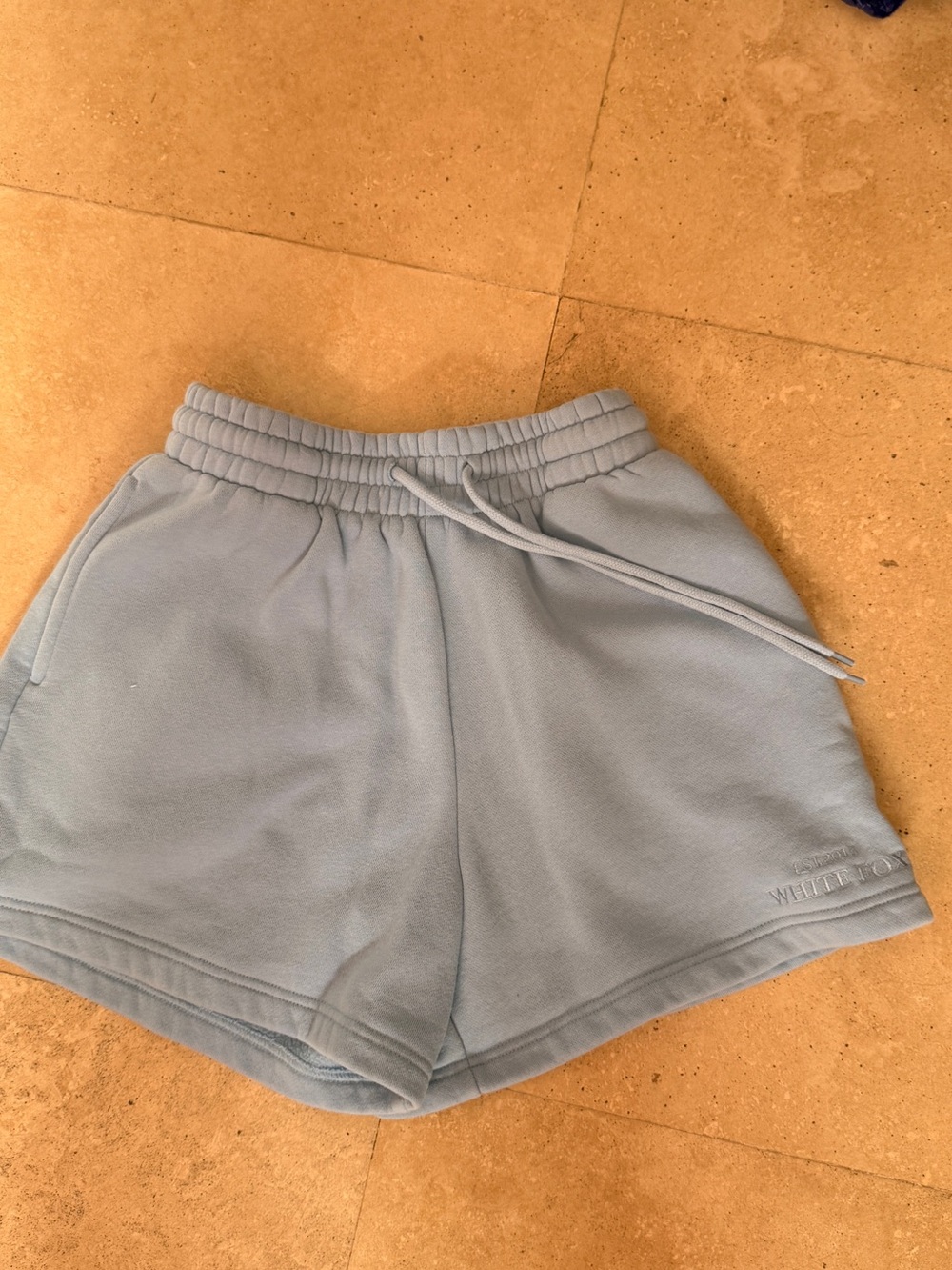 White Fox Fleece Shorts